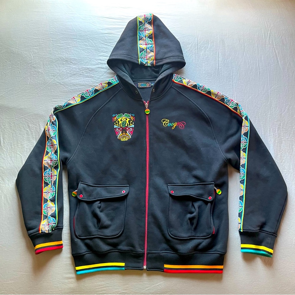COOGI Y2K Kabuki Mask Hoodie